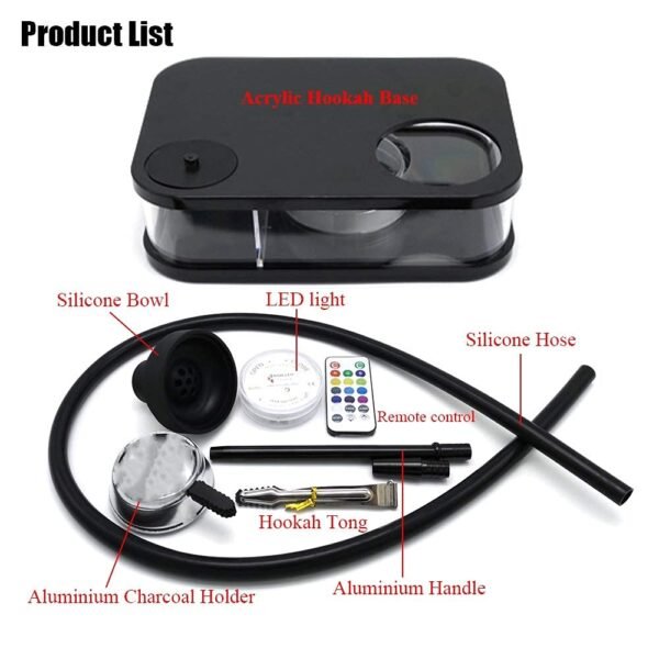 CAR HOOKAH FLAT BLACK - Image 5