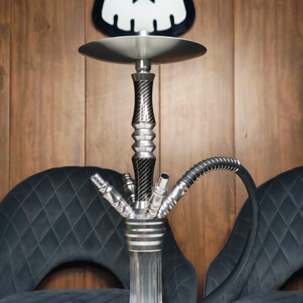 RUSSIAN 4 PIPE CARBON FIBER DESIGN BLACK HL 7 - Image 5