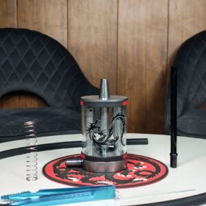 GLASS GRENADE DRAGON DESIGN SILVER HL 53