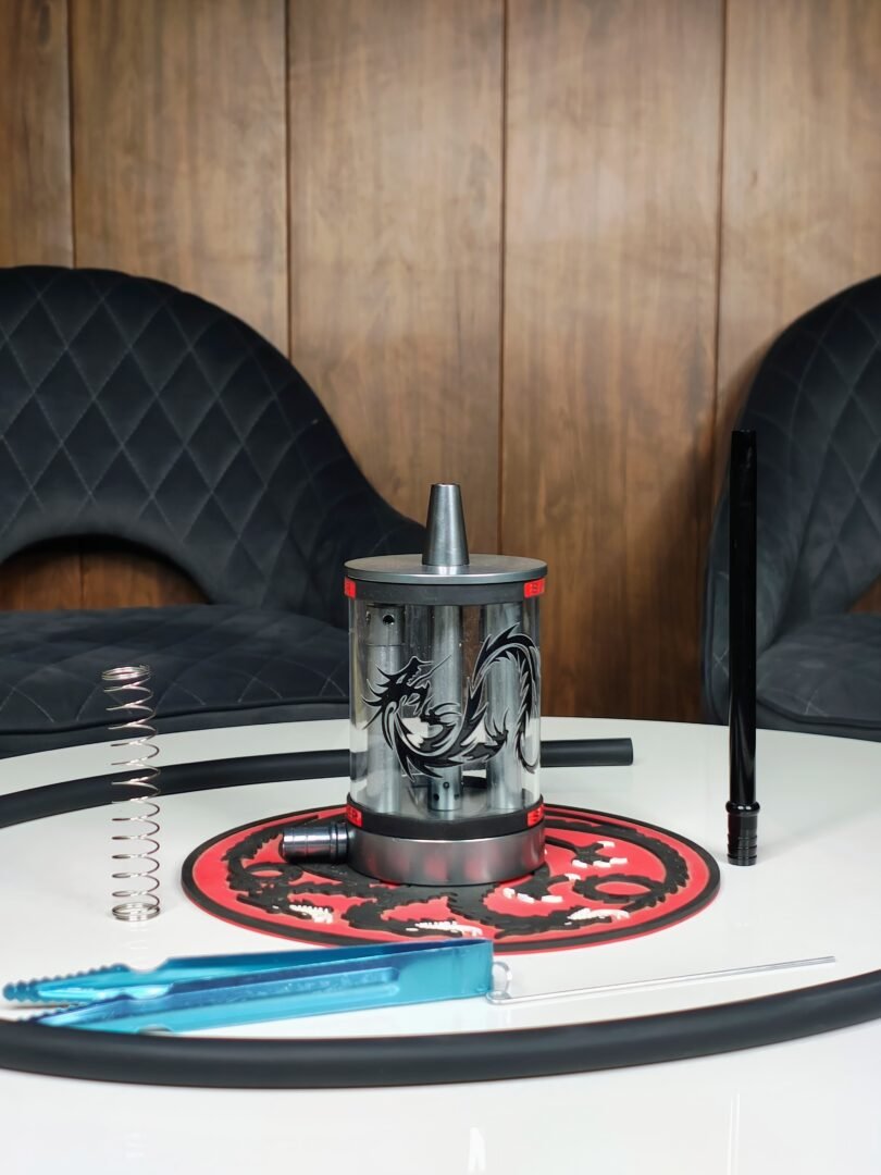 GLASS GRENADE DRAGON DESIGN SILVER HL 53