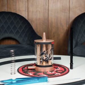 GLASS GRENADE DRAGON DESIGN ROSE GOLD HL 53
