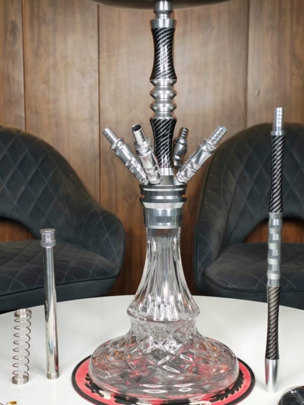 RUSSIAN 4 PIPE CARBON FIBER BLACK HL 69 - Image 2