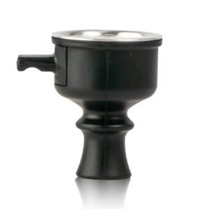 Silicone Pull Drawer Hookah Chillum with Tray - Black